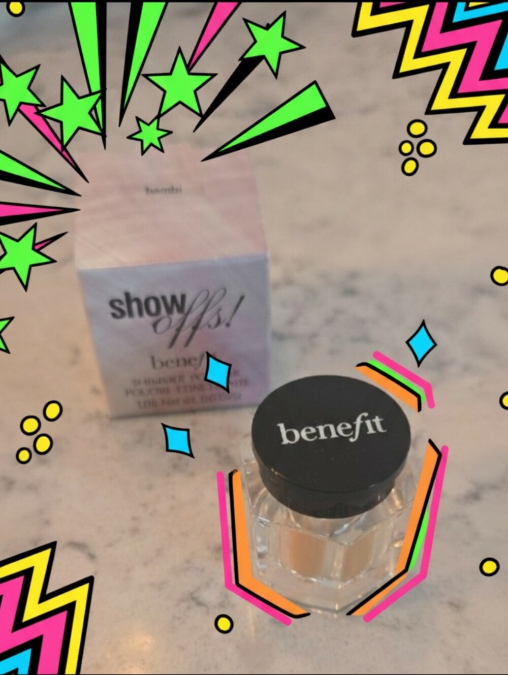 VTG NIB benefit cosmetics Show Offs! Loose Powder Highlight Shade Bambi✨️
